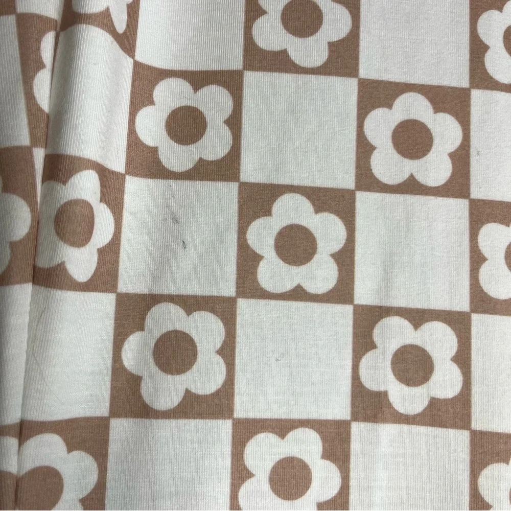 Princess Polly Cream and Brown Boot Cut Flare Pants Size 4 - Picture 7 of 7